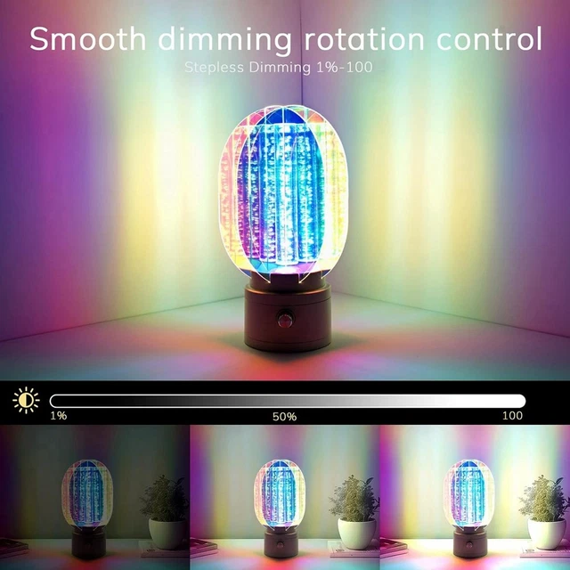 LIGHTS PROJECTOR, CORDLESS Night Light with Rotating Button to ...