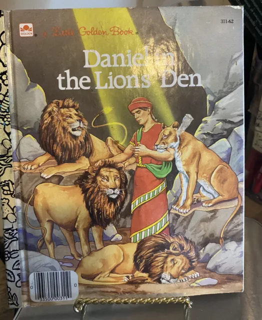 Daniel in the Lion’s Den A Little Golden Book 1987 Children's Bible Story Church