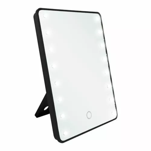 22 LED MAKE-UP VANITY MIRROR Tabletop Light Up Touch Screen Cosmetic Bathroom UK