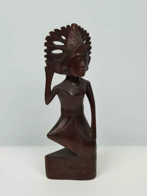 Scultura Africana in legno massello Figura Femminile Arte Africa Artigianale 900