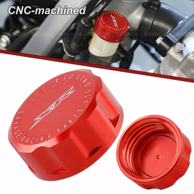 CNC Rear Brake Fluid Oil Cap Cover For HONDA XR650L/250L XR400R/250R Motard 650R