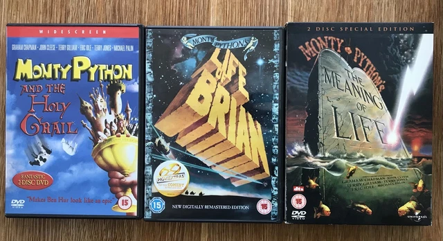 MONTY PYTHON AND the Holy Grail/Life of Brian/The Meaning of Life DVD’s ...