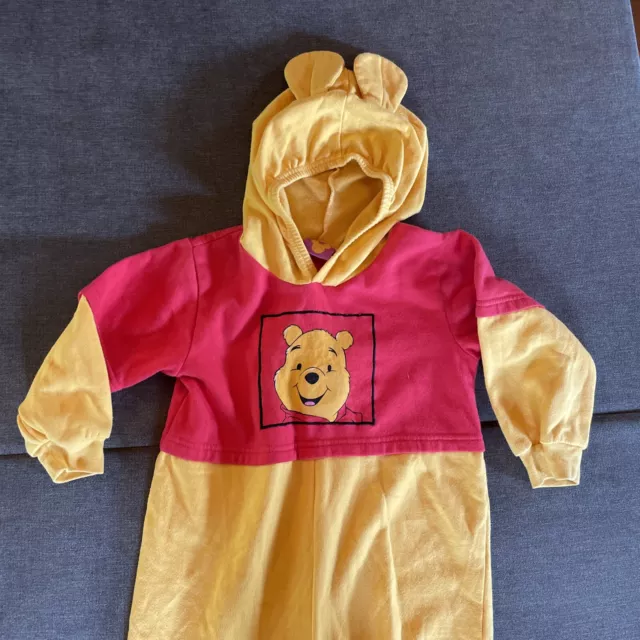 Vintage Disney Store Winnie The Pooh Dress Up Halloween  Costume 2-4T