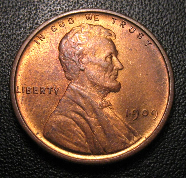 Old Us Coins 1909 Vdb Highgrade Lincoln Wheat Cent Penny First Year Beauty