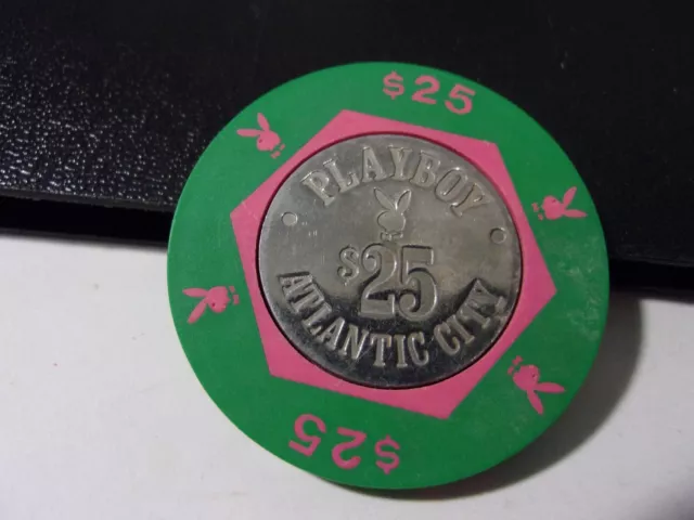PLAYBOY HOTEL CASINO $25 hotel casino gaming poker chip - Atlantic City, NJ