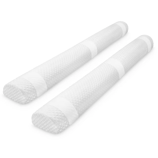 (2-Pack) Extra-Tall Foam Bed Rails for Toddlers | Soft Bed Bumpers for Kids | Ba