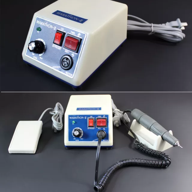 Dental Lab Strong Electric Micromotor Polishing +35K RPM Motor Handpiece Kit UK