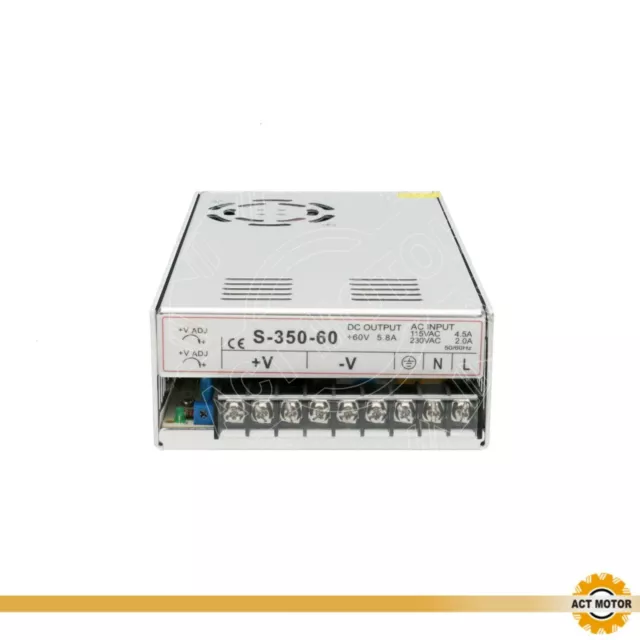 DE Free 1 PC bloc d'alimentation à découpage 350 W 60 V Single Switching Power Supply 5.85A bloc d'alimentation 3