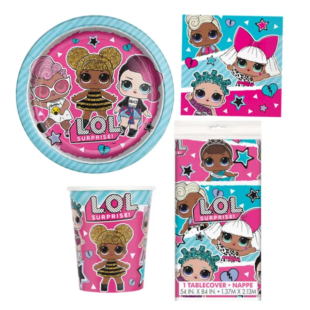 LOL Surprise Birthday Party LOL Party Pack LOL Dolls Decorations Girls Tableware