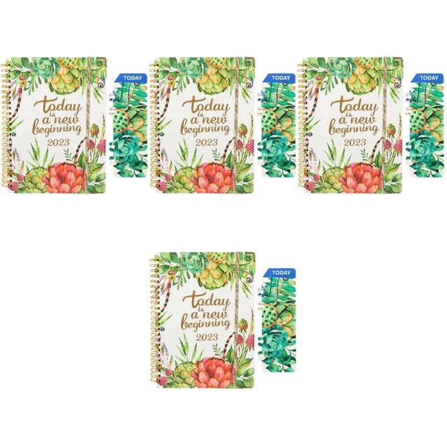 4 Pieces Paper 2023 Notebook Travel Writing Notepad for Schedule