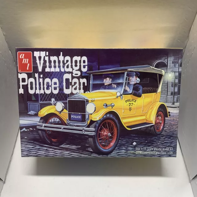 AMT 1927 Ford Model T Vintage Police Car 1:25 Plastic Model Kit SEALED NEW