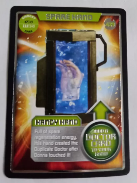 Doctor Who Monster Invasion Trading Card Number 439 Spare Hand Ltd Edition...