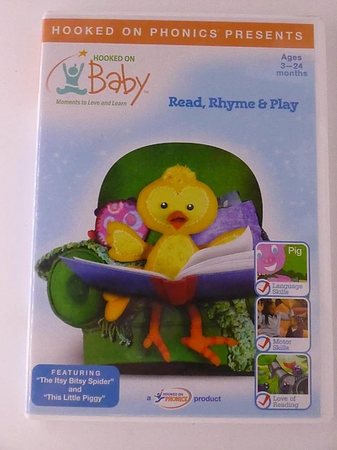 HOOKED ON BABY Read and Rhyme Set 3 DVD 3-Disc Set Phonics Nursery