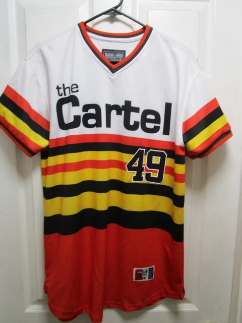 Bleecker Mercer Pablo Escobar Cartel Short Sleeve Jersey Shirt Size Medium