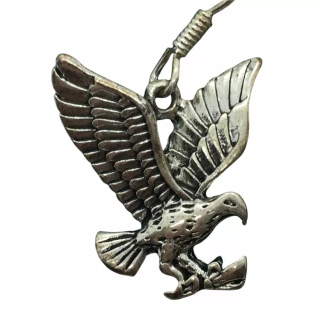 American Eagle Necklace & Earrings Set Barlow Women's Silver Tone New On Card 4