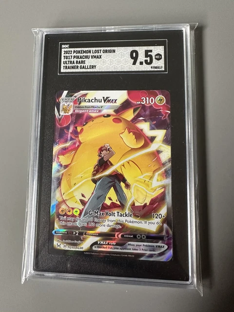 Pokémon – Pikachu VMax – TG29 – Trainer Gallery – Lost Origin – Full Art – Carte holographique noire et dorée Pokémon – Pikachu VMax – TG29 – Trainer Gallery – Lost Origin – Full Art – Carte holographique noire et dorée