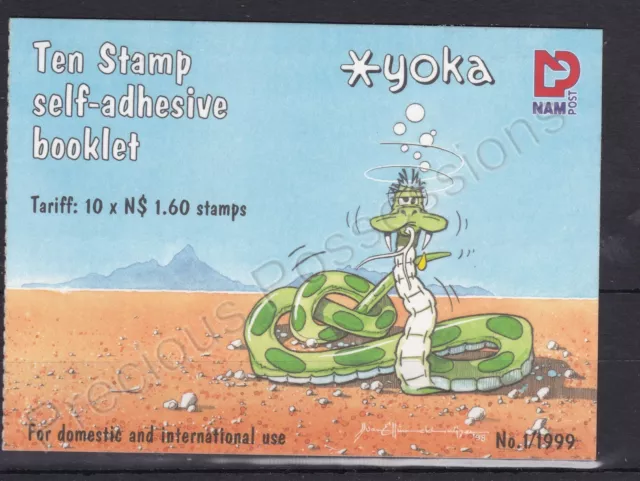 Namibia Mnh Stamp Booklet 1999 Yoka The Snake Sg 822-831