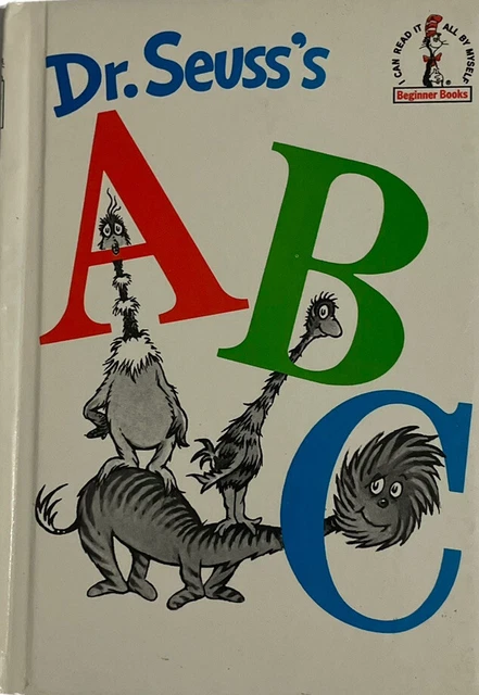 BOOK VINTAGE 1963 DR SEUSS ABC Grolier Edition Beginner books HC $51.00 ...