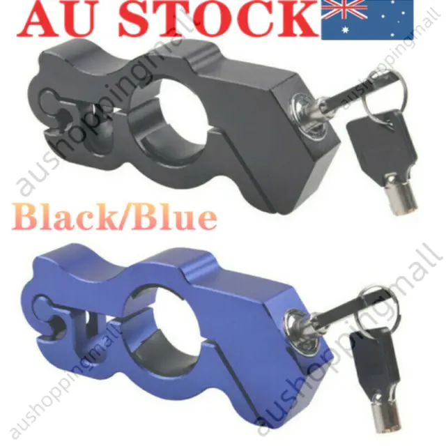 Motorcycle Handlebar Throttle Grip Lock Motorbike Bike Scooter Security Brake AU