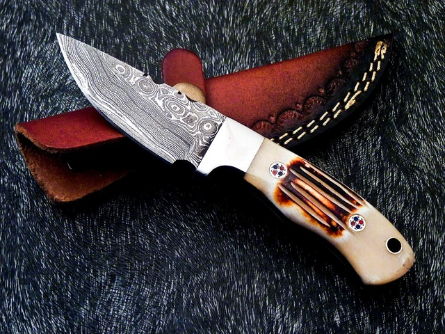 CUSTOM HAND FORGED Damascus Steel Knife Handmade Hunting Knife CAMPING KNIFE 635
