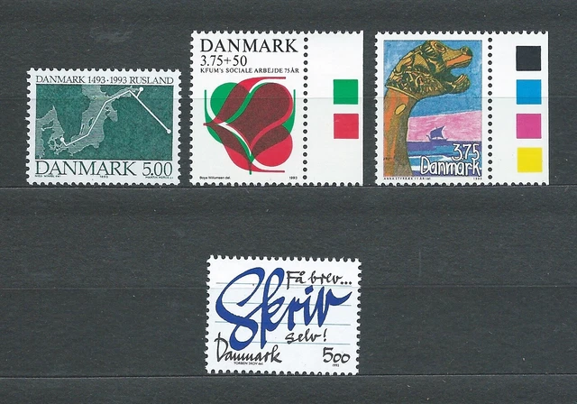 DANEMARK - 1993 YT 1063 à 1066 - TIMBRES NEUFS** MNH LUXE