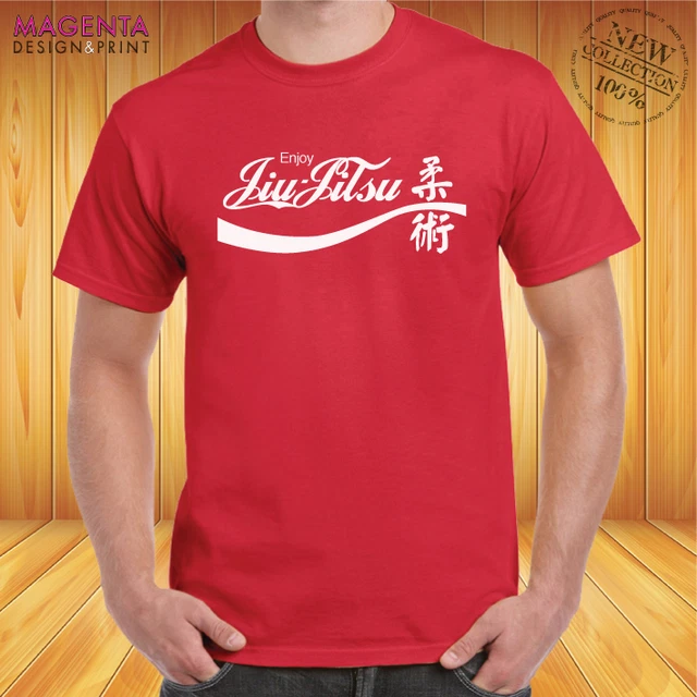 ENJOY JIU-JITSU Red bjj mma mixed martial arts Brazilian Jiu Jitsu  judo T-Shirt