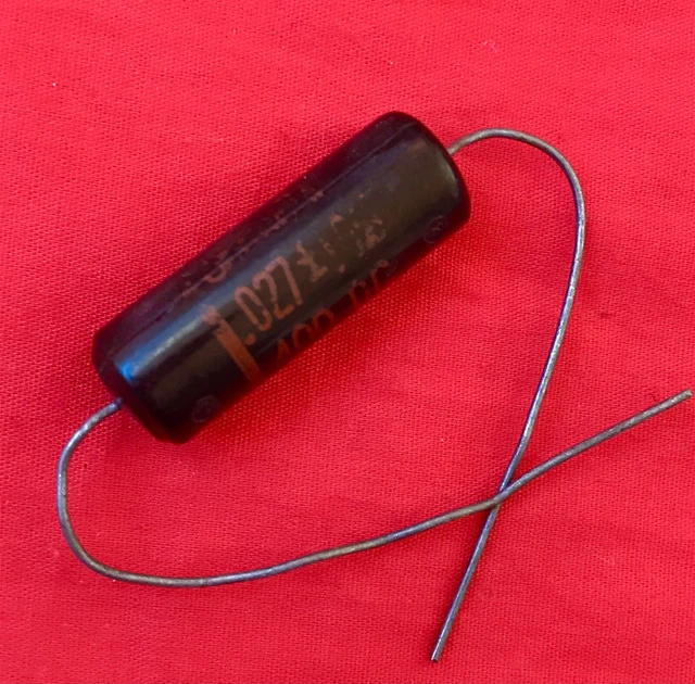 Tono Chitarra Vintage Sprague Condensatore Sprague Black Beauty .047uf 400V NOS Vintage - Per Chitarra E Audio Black Beauty Nos - Foto 8