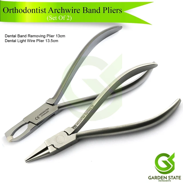 Dental Braces Light Wire Plier Arch Bending Band Removal Pliers Orthodontist Set