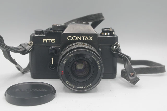 Contax RTS 35 mm SLR con lente Carl Zeiss 35 mm F/2,8 distagon
