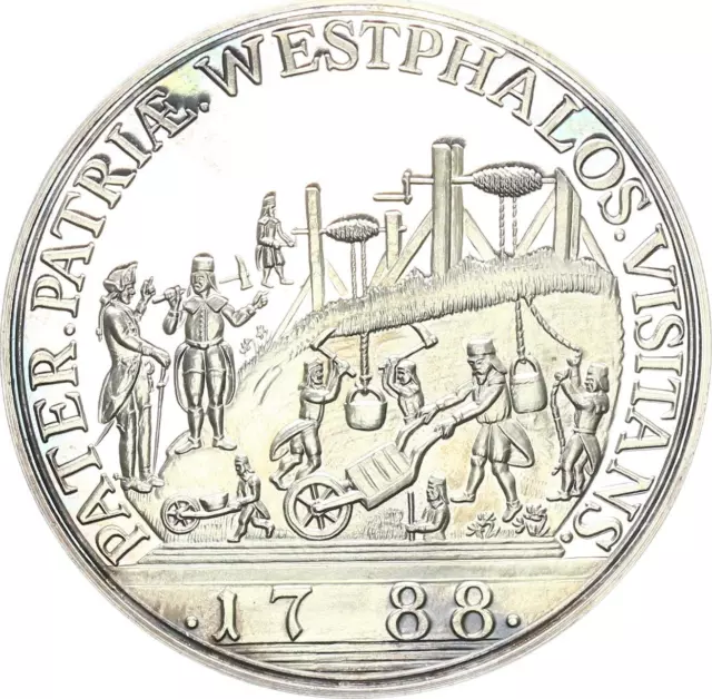 Deutschland Medaille 1788 Preussag Kohle, zur Erinnerung Silber PP