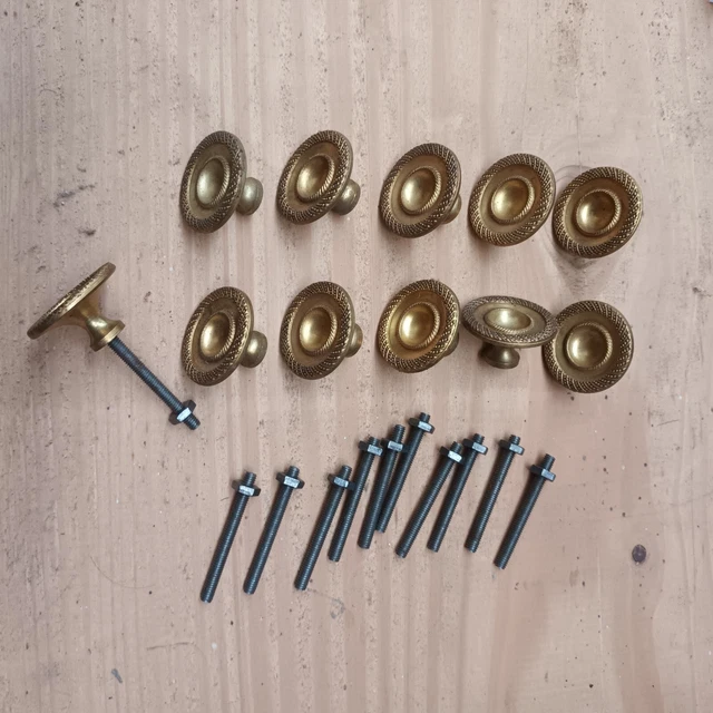 Ancienne poignée de porte bronze et chrome. XIXème
