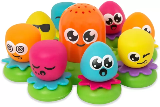 TOMY Toomies Octopals Number Sorting Baby Bath Toy | Educational Water Toys for