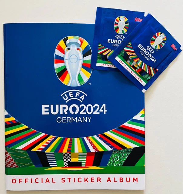 UEFA EURO 2024 Germany Deutschland Official Sticker Album +2 Tüten