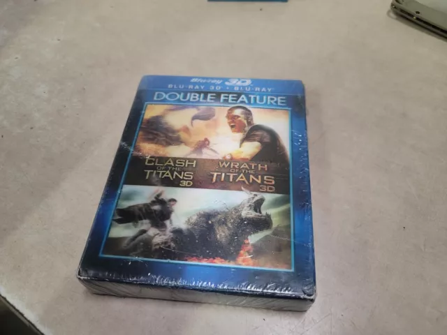 SEALED Clash of the Titans & Wrath of the Titans 3D + 2D Blu-Ray 2 Movie Set