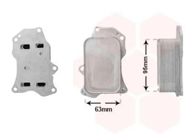 VAN WEZEL 09013710 Ölkühler Motoröl für OPEL GRANDLAND X (A18) Crossland X (P17)