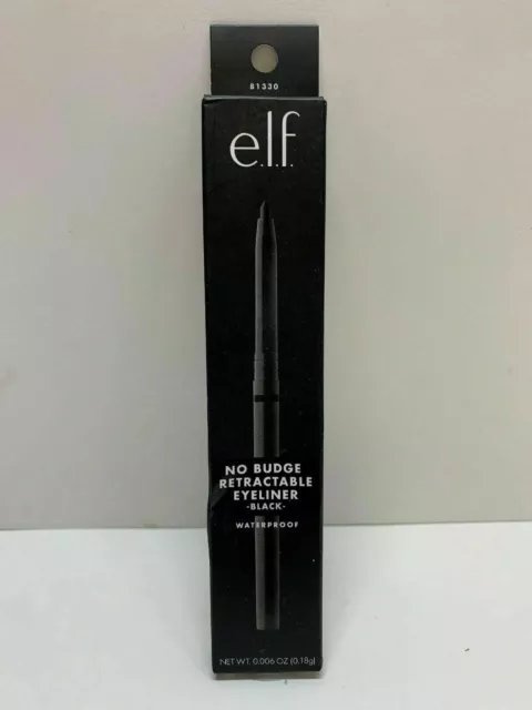 E.L.F. Eyeliner impermeabile retrattile ELF senza budget vegano nero in scatola e sigillato 2