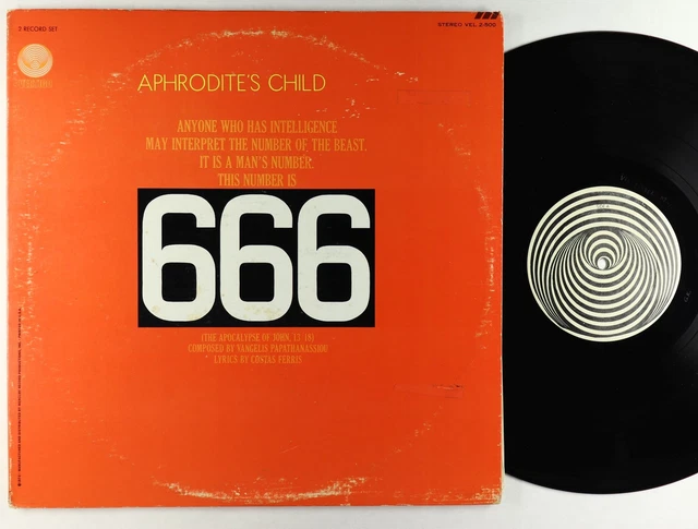 Aphrodite's Child - 666 2xLP - Vertigo OG Press Swirl Label VG++