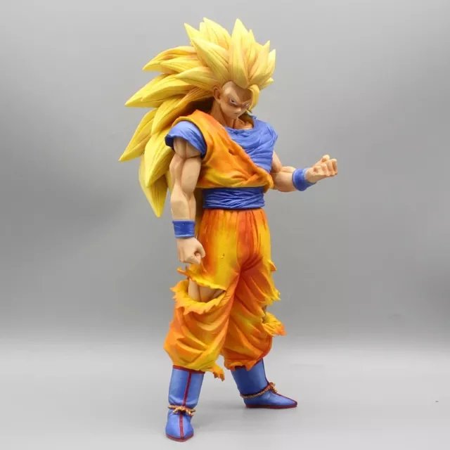 Action figure manga Son Goku Super Sayan 3 SS3 SSJ3 Dragon Ball 31 cm collezione