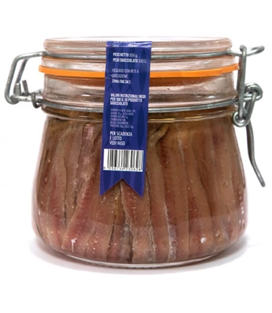 Montemare Filetti Di Acciughe Salate In Olio Di Girasole Gr.500