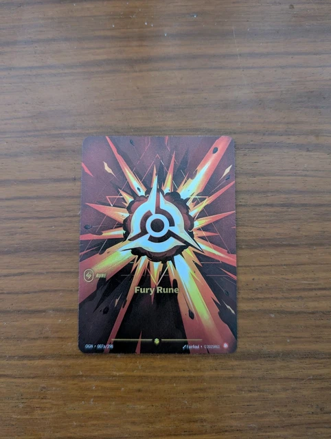 RIFTBOUND - FURY Rune Alt Art 007a/298 NM/Mint £19.36 - PicClick UK