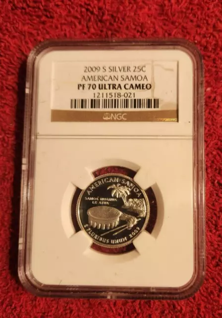 2009 s silver American Samoa quarter NGC PF 70 Ultra Cameo