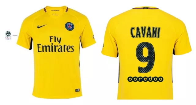 Trikot Nike Paris Saint-Germain 2017-2018 Away Ligue 1 - Cavani 9 I Auswärts PSG