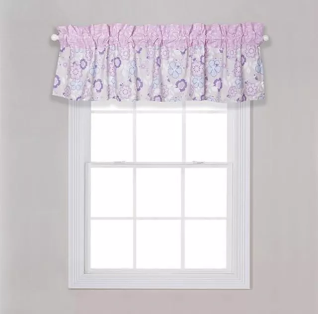 Trend Lab Window Valance Grace - Floral Pink Print 60x15 Inch (Pack of 1) NEW