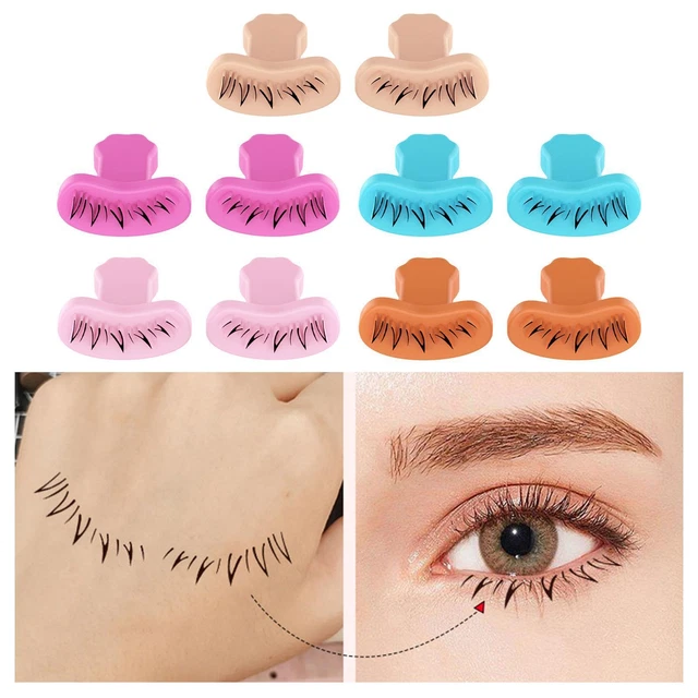 2 Stück Lazy DIY Unterwimpern Wimpernschablone für Frauen Mädchen Anfänger
