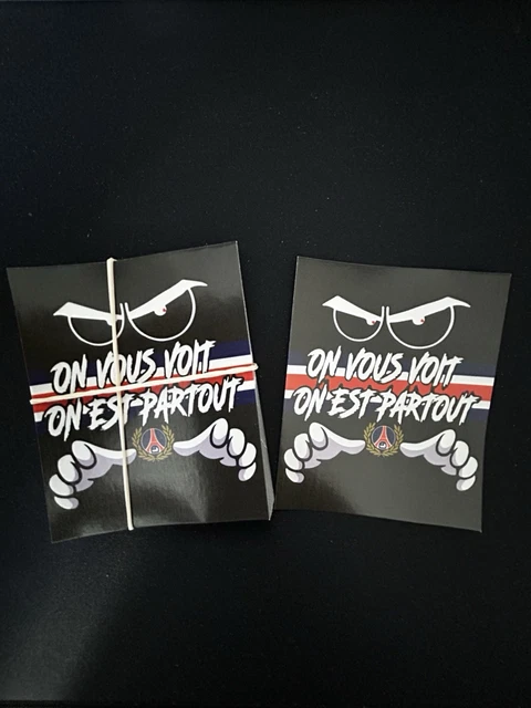 Lot De 9 Stickers / Autocollants Ultras Paris