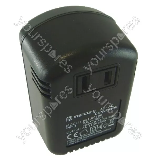 Mercury Step-down Voltage Converter 230V - 110V (45W) - (UK version) Stepdown 24