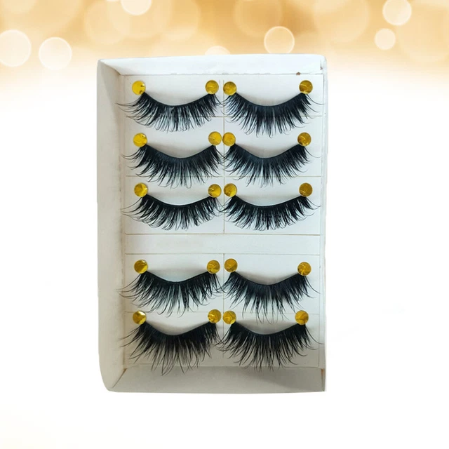 5 Pairs Pestanas Postizas Naturales Dicke Falsche Wimpern Bilden