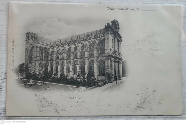 Postcard (unposted)  Cathedral Cathedrale Chalons-sur-Marne le  G. Durand FRANCE