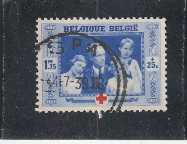 L6315 BELGIQUE N° Y&T 501 de 1939 " Léopold III et enfants Royaux "  Oblitéré
