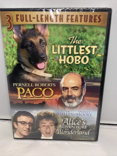 The Littlest Hobo / Paco / Alice’s Adventures in Wonderland 3  In 1 DVD  NEW